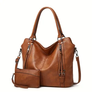 2-PC Set Purses Tote Bag For Women